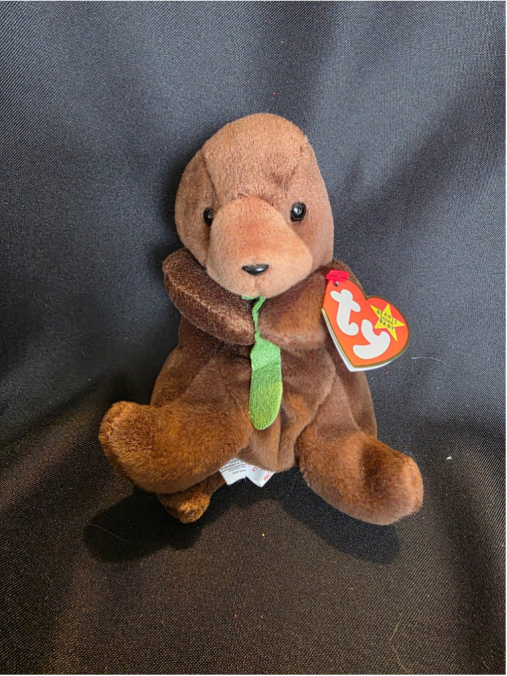 Ty Beanie Baby Seaweed The Otter Stuffed Animal vintage